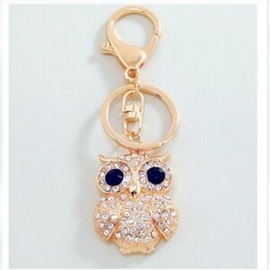 Luna the Owl 🦉✨ Rhinestone Bag Charm & Keychain